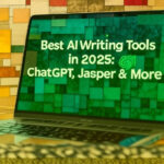 make a blog banner on the topic of - Best AI Writing Tools in 2025: ChatGPT, Jasper & More