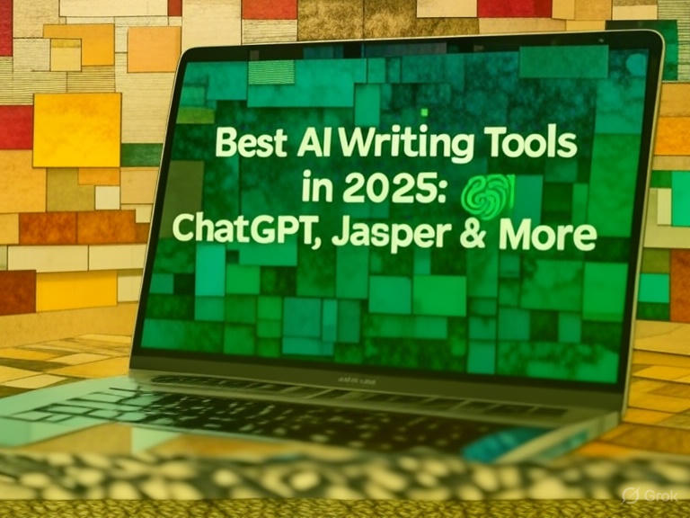 make a blog banner on the topic of - Best AI Writing Tools in 2025: ChatGPT, Jasper & More