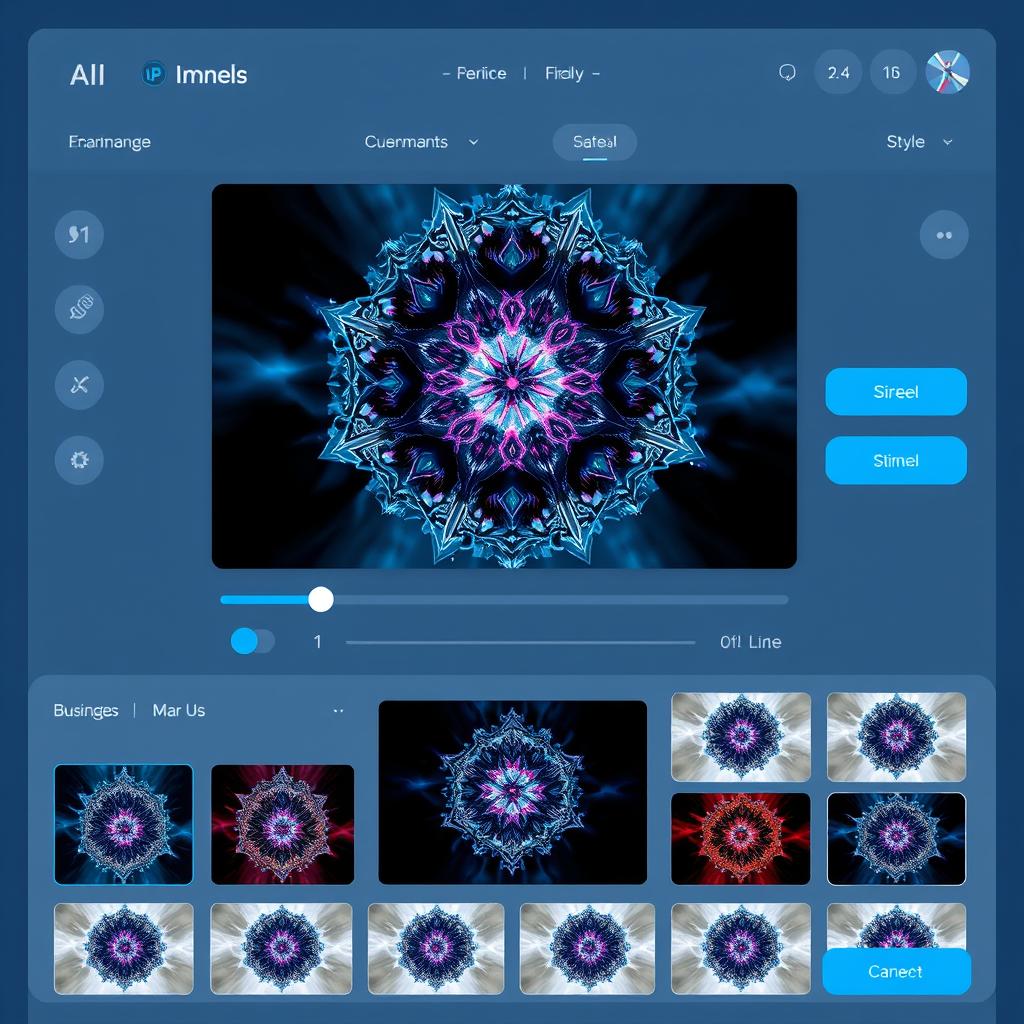 AI image generation tool creating digital artwork