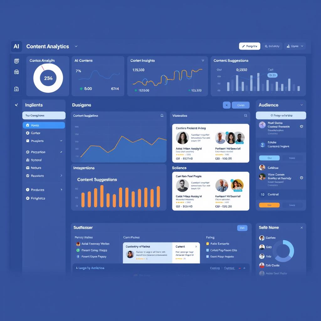 AI marketing dashboard showing campaign analytics