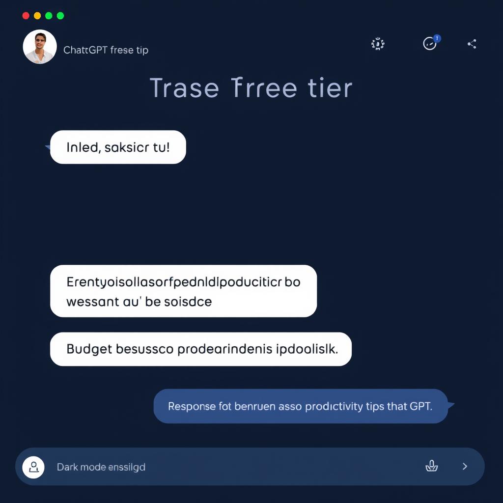 ChatGPT free tier interface showing conversation