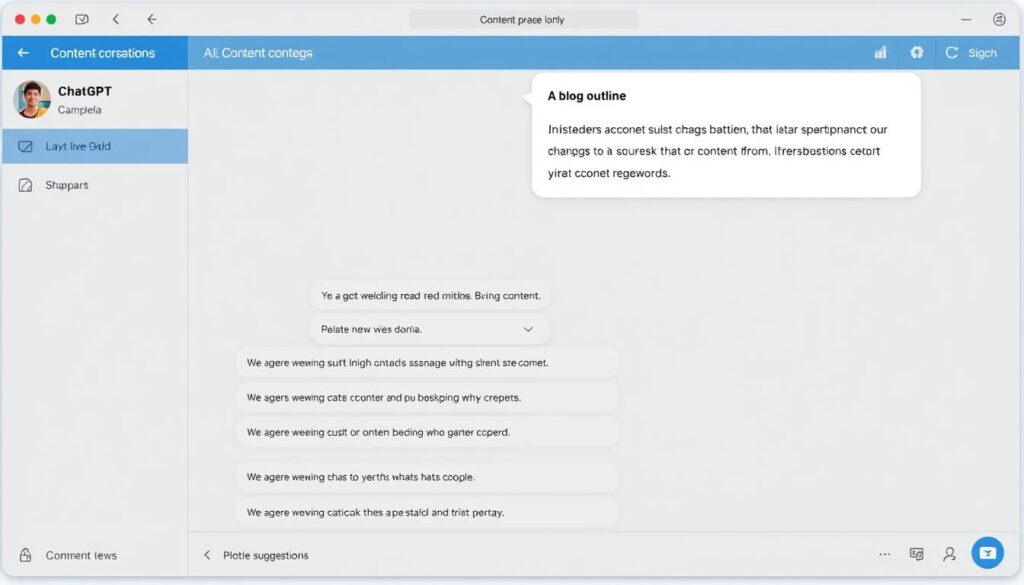 ChatGPT interface showing a writing assistant conversation