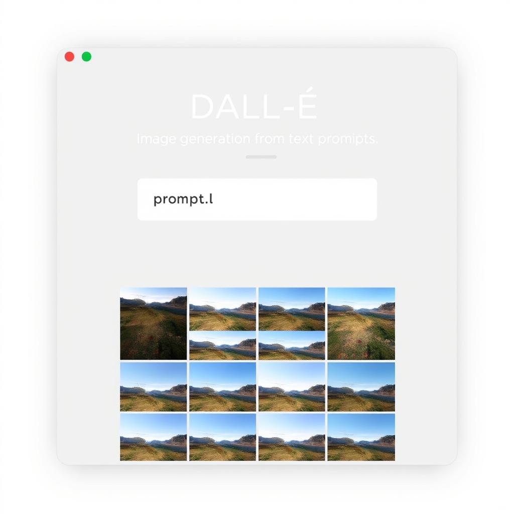 DALL-E mini interface showing image generation