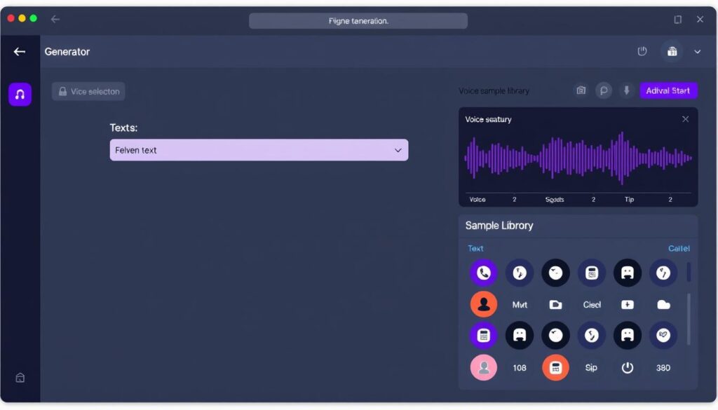 ElevenLabs interface showing voice generation options