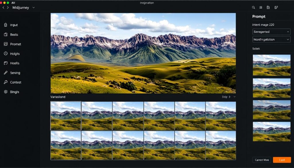 Midjourney AI generating detailed artistic image